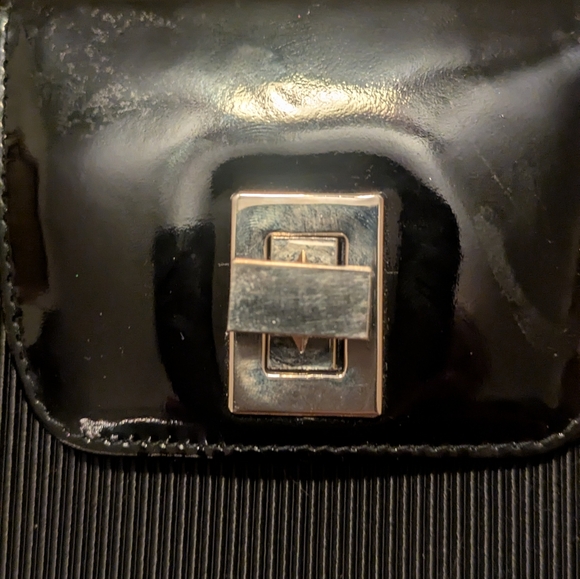 Vintage Stuart Weitzman Ribbed Black Bag - Picture 8 of 9